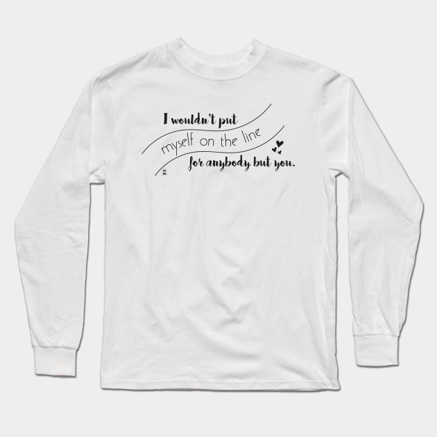 On the line Long Sleeve T-Shirt by Gabi Veiga